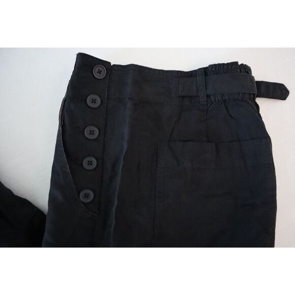 Pilcro x Anthropologie OB1859754 Women Sz 27 Black Boot Tuck Parachute Pants - Picture 7 of 14